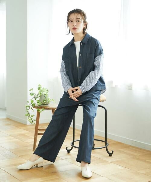 Maison de CINQ / メゾン ドゥ サンク セットアップ | [セットアップ対応]スラブシャンブレーデニムブルゾン | 詳細23