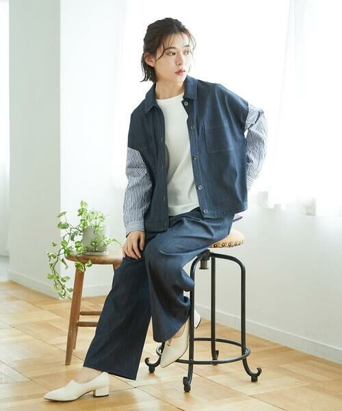Maison de CINQ / メゾン ドゥ サンク セットアップ | [セットアップ対応]スラブシャンブレーデニムブルゾン | 詳細24