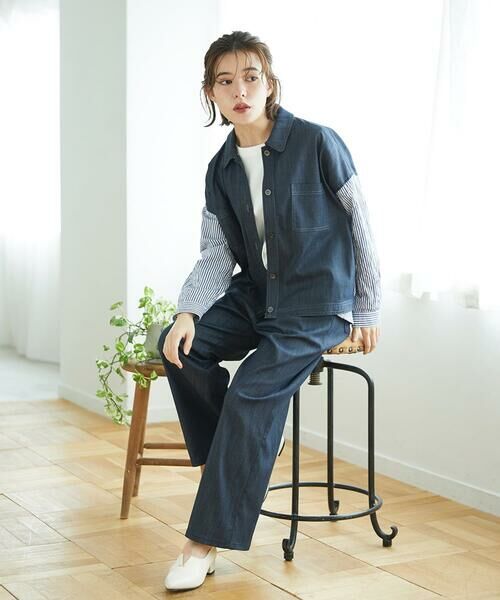 Maison de CINQ / メゾン ドゥ サンク セットアップ | [セットアップ対応]スラブシャンブレーデニムブルゾン | 詳細25