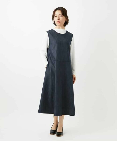 Maison de CINQ / メゾン ドゥ サンク ロング・マキシ丈スカート | [セットアップ対応]デニムライクジャンパースカート | 詳細28