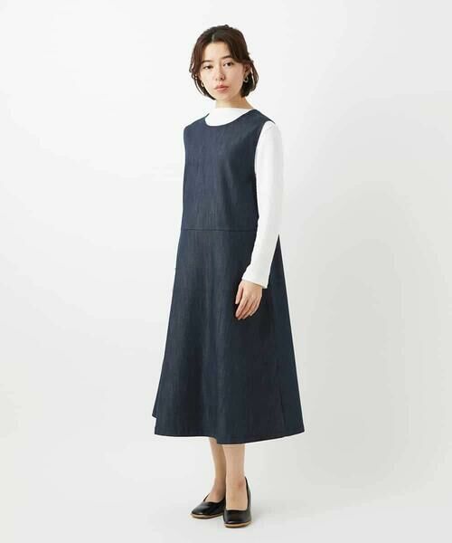 Maison de CINQ / メゾン ドゥ サンク ロング・マキシ丈スカート | [セットアップ対応]デニムライクジャンパースカート | 詳細29