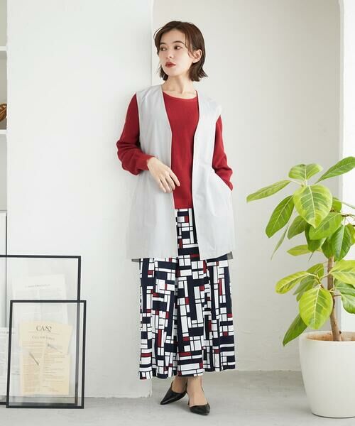 Maison de CINQ / メゾン ドゥ サンク ニット・セーター | [アンサンブル対応]畦タック柄ニットプルオーバー | 詳細26