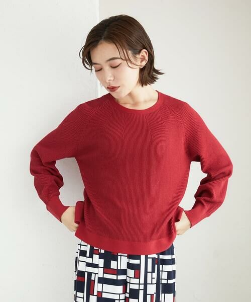 Maison de CINQ / メゾン ドゥ サンク ニット・セーター | [アンサンブル対応]畦タック柄ニットプルオーバー | 詳細3