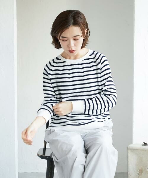 Maison de CINQ / メゾン ドゥ サンク ニット・セーター | [アンサンブル対応]畦タック柄ニットプルオーバー | 詳細7