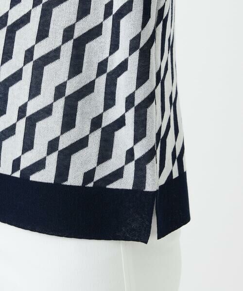 Maison de CINQ / メゾン ドゥ サンク ニット・セーター | [日本製]ハイゲージ幾何ジャカードニット | 詳細12