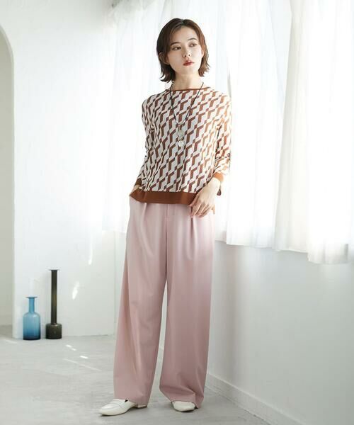 Maison de CINQ / メゾン ドゥ サンク ニット・セーター | [日本製]ハイゲージ幾何ジャカードニット | 詳細15