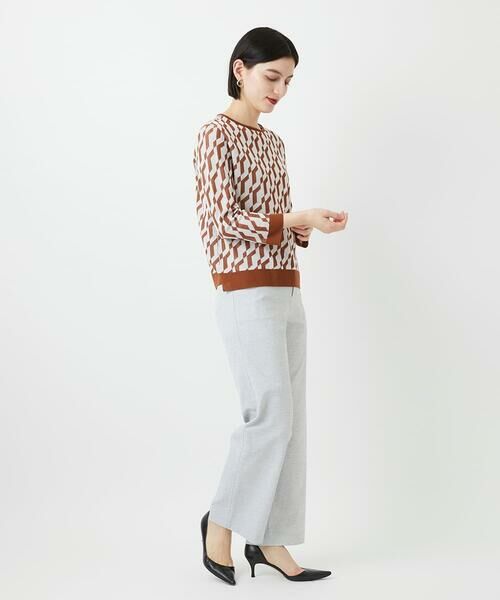 Maison de CINQ / メゾン ドゥ サンク ニット・セーター | [日本製]ハイゲージ幾何ジャカードニット | 詳細20