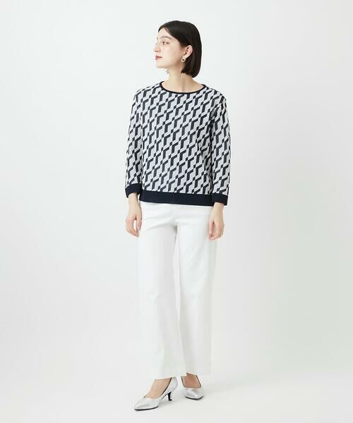 Maison de CINQ / メゾン ドゥ サンク ニット・セーター | [日本製]ハイゲージ幾何ジャカードニット | 詳細24