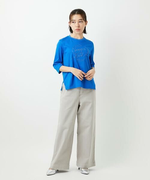 Maison de CINQ / メゾン ドゥ サンク カットソー | [接触冷感]ラメコード刺繍ロゴカットソー | 詳細26