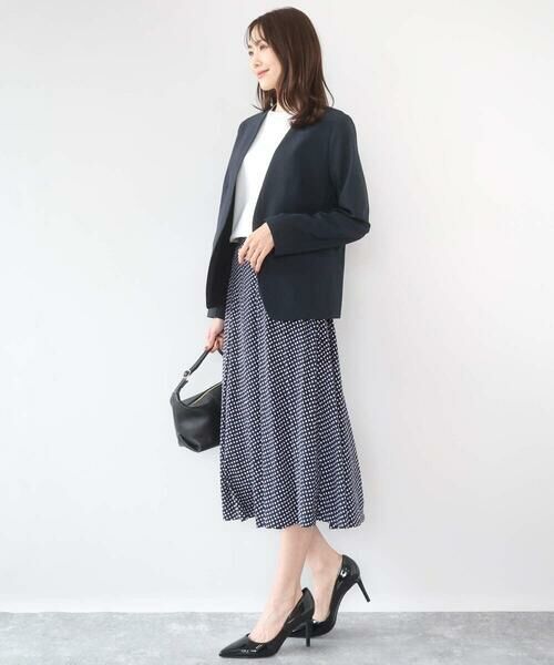 Maison de CINQ / メゾン ドゥ サンク セットアップ | 【小さいサイズ】ドライタッチストレッチ カラーレスジャケット/イージーケア/洗濯機で洗える | 詳細16