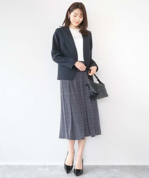 Maison de CINQ / メゾン ドゥ サンク セットアップ | 【小さいサイズ】ドライタッチストレッチ カラーレスジャケット/イージーケア/洗濯機で洗える | 詳細17