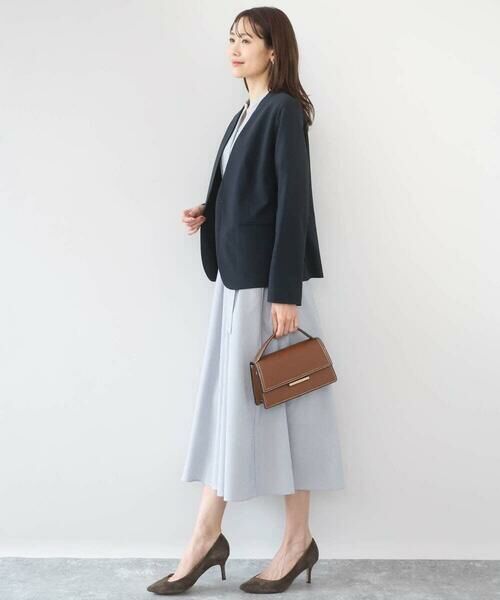 Maison de CINQ / メゾン ドゥ サンク セットアップ | 【小さいサイズ】ドライタッチストレッチ カラーレスジャケット/イージーケア/洗濯機で洗える | 詳細24