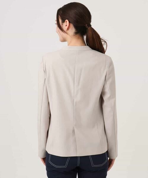 Maison de CINQ / メゾン ドゥ サンク セットアップ | 【小さいサイズ】ドライタッチストレッチ カラーレスジャケット/イージーケア/洗濯機で洗える | 詳細4