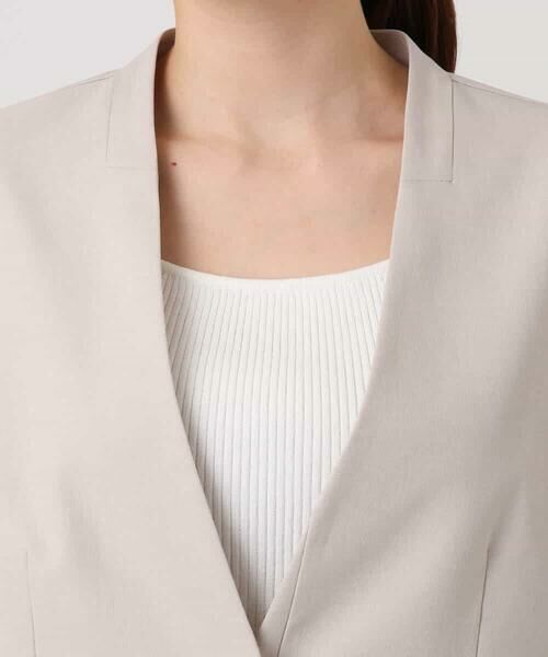 Maison de CINQ / メゾン ドゥ サンク セットアップ | 【小さいサイズ】ドライタッチストレッチ カラーレスジャケット/イージーケア/洗濯機で洗える | 詳細5