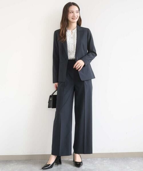 Maison de CINQ / メゾン ドゥ サンク セットアップ | 【小さいサイズ】ドライタッチストレッチ テーラードジャケット/イージーケア/洗濯機で洗える | 詳細15