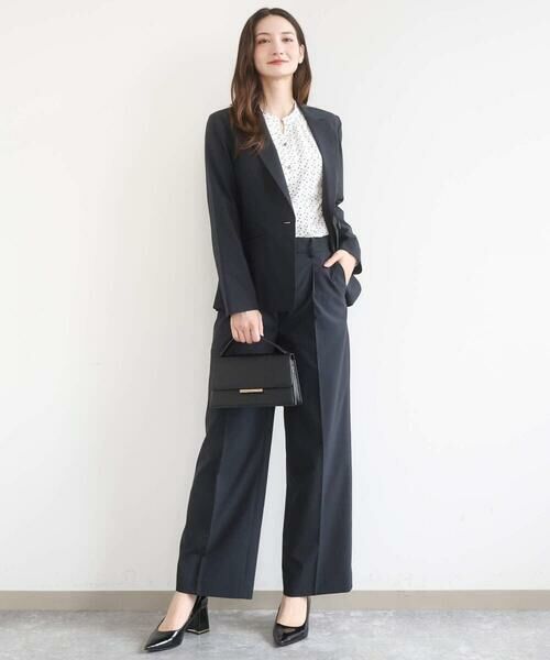 Maison de CINQ / メゾン ドゥ サンク セットアップ | 【小さいサイズ】ドライタッチストレッチ テーラードジャケット/イージーケア/洗濯機で洗える | 詳細16