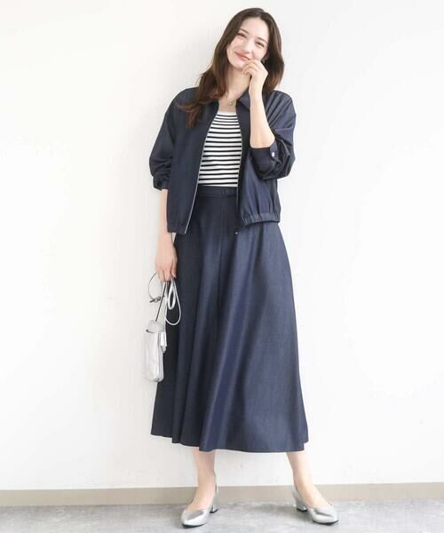 Maison de CINQ / メゾン ドゥ サンク タンクトップ | 【小さいサイズ】スクエアネックリブニットタンクトップ/UVカット/洗える | 詳細12