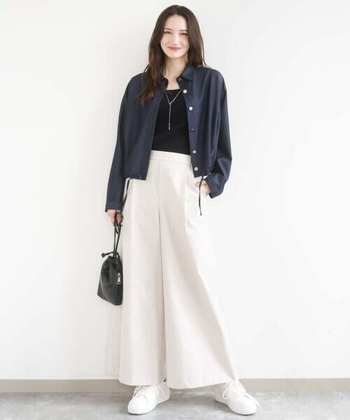 Maison de CINQ / メゾン ドゥ サンク タンクトップ | 【小さいサイズ】スクエアネックリブニットタンクトップ/UVカット/洗える | 詳細17