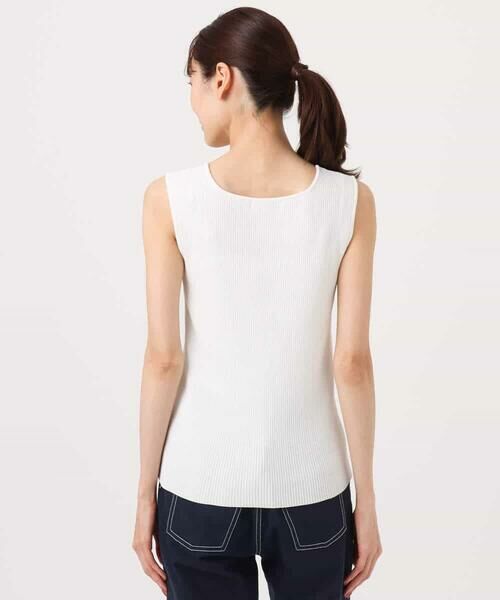 Maison de CINQ / メゾン ドゥ サンク タンクトップ | 【小さいサイズ】スクエアネックリブニットタンクトップ/UVカット/洗える | 詳細4