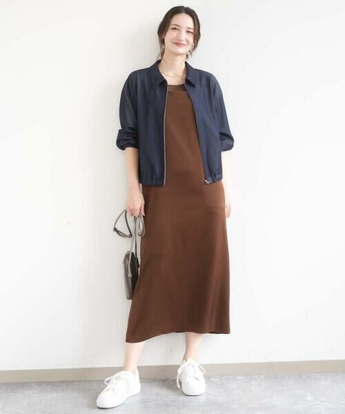 Maison de CINQ / メゾン ドゥ サンク その他アウター | 【小さいサイズ】[SANAGARAシリーズ]デニムライク 襟付きジップアップブルゾン/接触冷感/UVカット/洗濯機で洗える | 詳細21