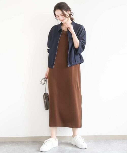 Maison de CINQ / メゾン ドゥ サンク その他アウター | 【小さいサイズ】[SANAGARAシリーズ]デニムライク 襟付きジップアップブルゾン/接触冷感/UVカット/洗濯機で洗える | 詳細22