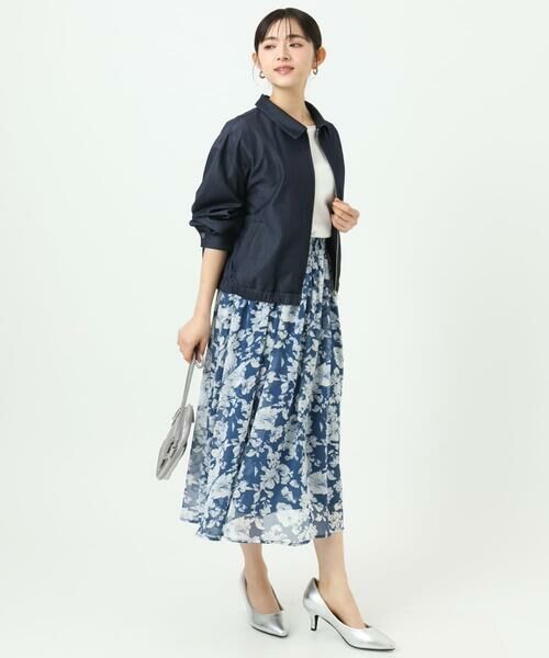 Maison de CINQ / メゾン ドゥ サンク その他アウター | 【小さいサイズ】[SANAGARAシリーズ]デニムライク 襟付きジップアップブルゾン/接触冷感/UVカット/洗濯機で洗える | 詳細24