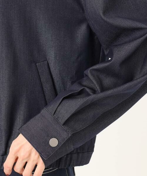 Maison de CINQ / メゾン ドゥ サンク その他アウター | 【小さいサイズ】[SANAGARAシリーズ]デニムライク 襟付きジップアップブルゾン/接触冷感/UVカット/洗濯機で洗える | 詳細6