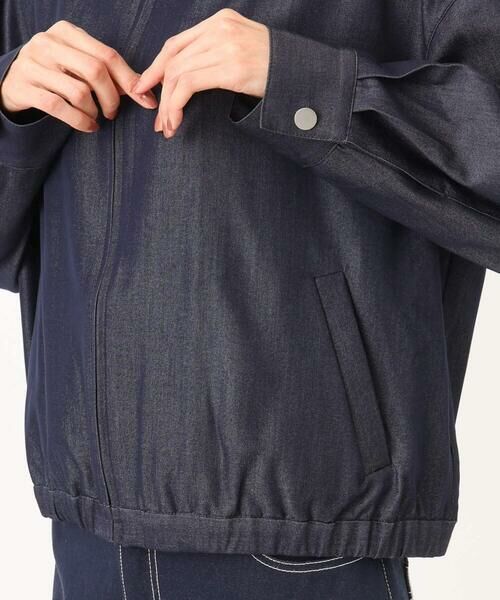Maison de CINQ / メゾン ドゥ サンク その他アウター | 【小さいサイズ】[SANAGARAシリーズ]デニムライク 襟付きジップアップブルゾン/接触冷感/UVカット/洗濯機で洗える | 詳細8