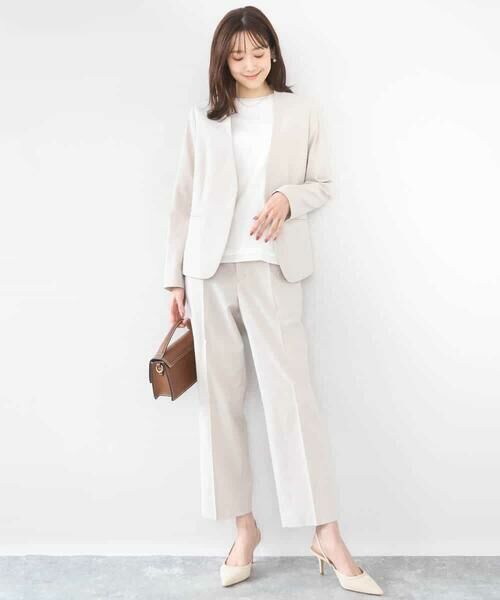 Maison de CINQ / メゾン ドゥ サンク その他パンツ | 【小さいサイズ】ドライタッチストレッチ テーパードパンツ/イージーケア/洗濯機で洗える | 詳細13