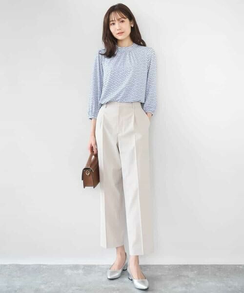 Maison de CINQ / メゾン ドゥ サンク その他パンツ | 【小さいサイズ】ドライタッチストレッチ テーパードパンツ/イージーケア/洗濯機で洗える | 詳細14