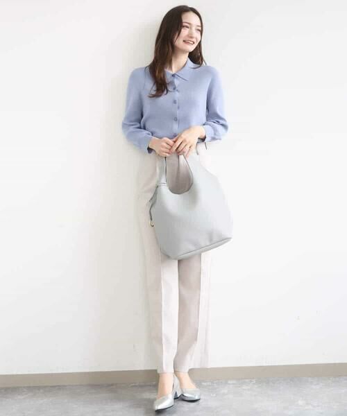 Maison de CINQ / メゾン ドゥ サンク チノ・ワークパンツ | 【小さいサイズ】ドライタッチストレッチ ワイドパンツ/イージーケア/洗濯機で洗える | 詳細18