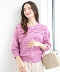 Maison de CINQ / メゾン ドゥ サンク ニット・セーター | 【小さいサイズ】アイレット編みニット/前後2way/洗える