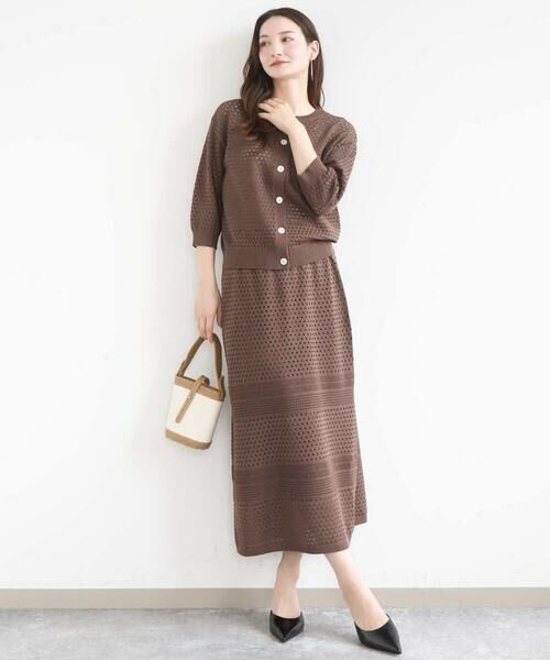 Maison de CINQ / メゾン ドゥ サンク ニット・セーター | 【小さいサイズ】アイレット編みニット/前後2way/洗える | 詳細13