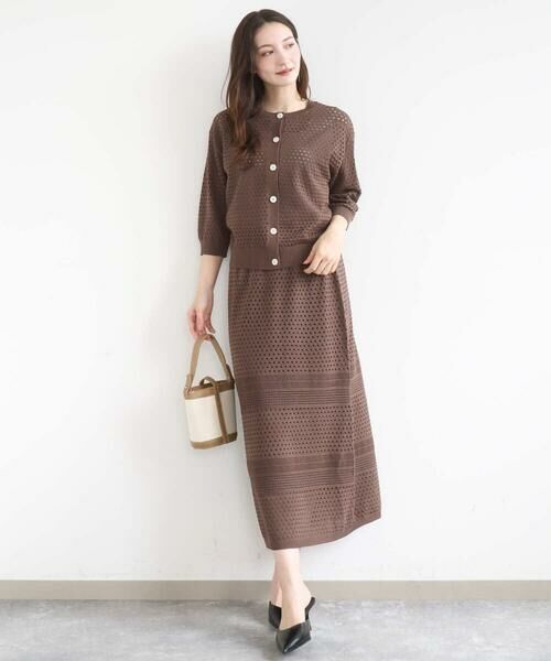 Maison de CINQ / メゾン ドゥ サンク ニット・セーター | 【小さいサイズ】アイレット編みニット/前後2way/洗える | 詳細14