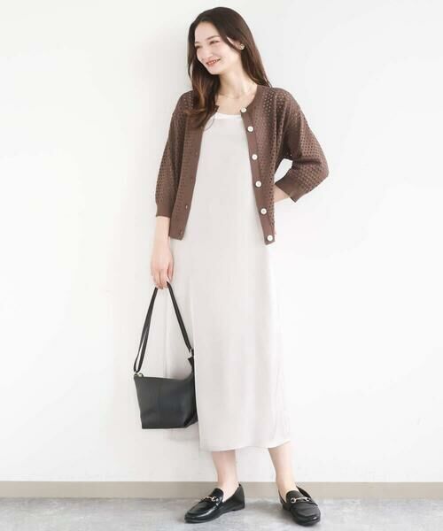 Maison de CINQ / メゾン ドゥ サンク ニット・セーター | 【小さいサイズ】アイレット編みニット/前後2way/洗える | 詳細15