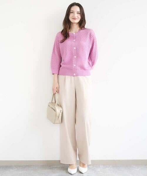Maison de CINQ / メゾン ドゥ サンク ニット・セーター | 【小さいサイズ】アイレット編みニット/前後2way/洗える | 詳細21