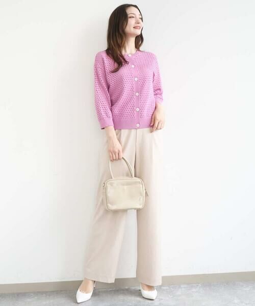 Maison de CINQ / メゾン ドゥ サンク ニット・セーター | 【小さいサイズ】アイレット編みニット/前後2way/洗える | 詳細22