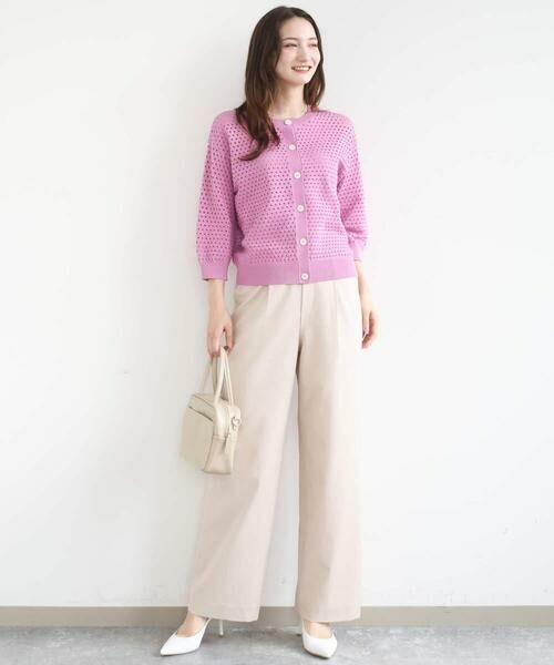 Maison de CINQ / メゾン ドゥ サンク ニット・セーター | 【小さいサイズ】アイレット編みニット/前後2way/洗える | 詳細23