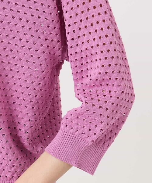 Maison de CINQ / メゾン ドゥ サンク ニット・セーター | 【小さいサイズ】アイレット編みニット/前後2way/洗える | 詳細5
