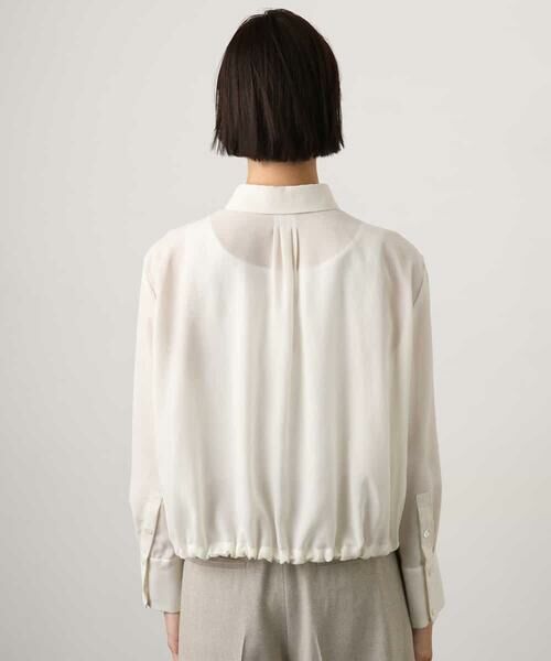 Maison de CINQ / メゾン ドゥ サンク シャツ・ブラウス | [小さいサイズ]シアータッチ ドローストリングシャツブラウス | 詳細8