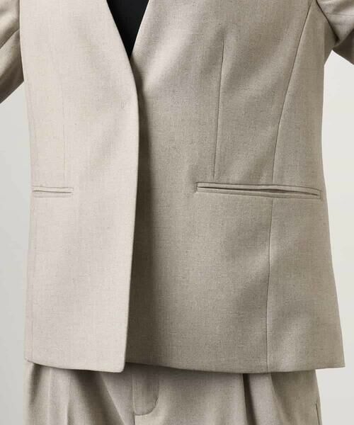 Maison de CINQ / メゾン ドゥ サンク セットアップ | [小さいサイズ][セットアップ対応]ツイードライク　ノーカラージャケット | 詳細10