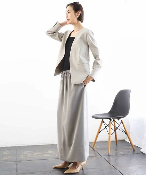 Maison de CINQ / メゾン ドゥ サンク セットアップ | [小さいサイズ][セットアップ対応]ツイードライク　ノーカラージャケット | 詳細17