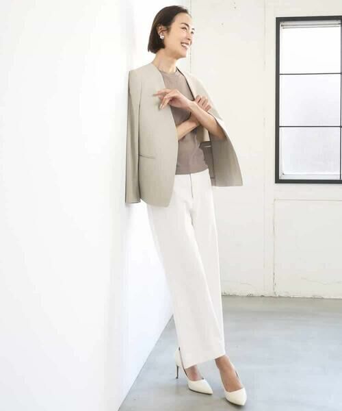 Maison de CINQ / メゾン ドゥ サンク セットアップ | [小さいサイズ][セットアップ対応]ツイードライク　ノーカラージャケット | 詳細18