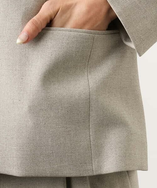 Maison de CINQ / メゾン ドゥ サンク セットアップ | [小さいサイズ][セットアップ対応]ツイードライク　ノーカラージャケット | 詳細9