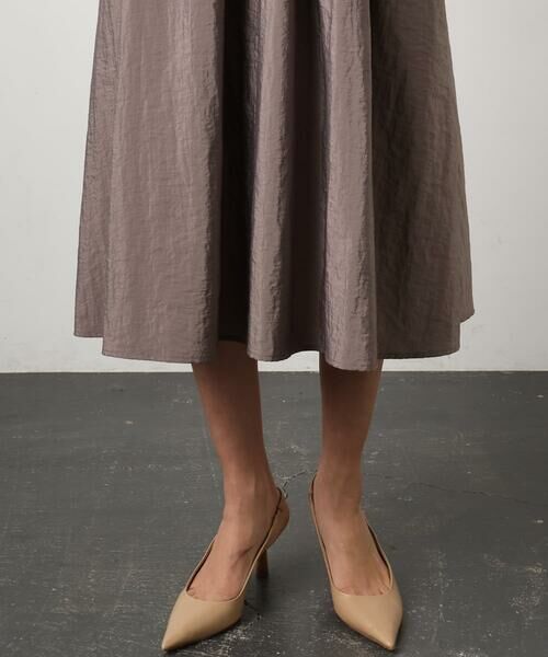 Maison de CINQ / メゾン ドゥ サンク ロング・マキシ丈ワンピース | [小さいサイズ]ナイロンクロス ギャザーワンピース | 詳細10