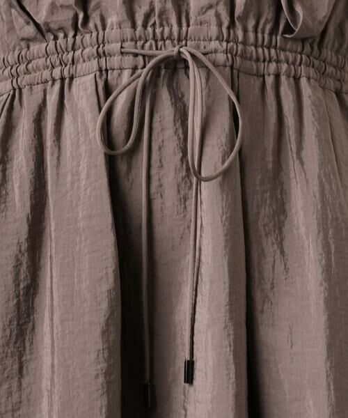 Maison de CINQ / メゾン ドゥ サンク ロング・マキシ丈ワンピース | [小さいサイズ]ナイロンクロス ギャザーワンピース | 詳細11