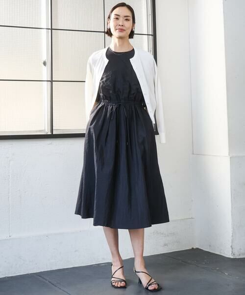 Maison de CINQ / メゾン ドゥ サンク ロング・マキシ丈ワンピース | [小さいサイズ]ナイロンクロス ギャザーワンピース | 詳細15