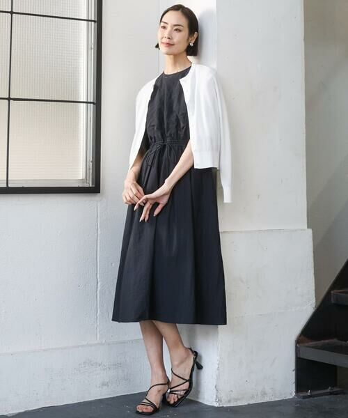 Maison de CINQ / メゾン ドゥ サンク ロング・マキシ丈ワンピース | [小さいサイズ]ナイロンクロス ギャザーワンピース | 詳細16