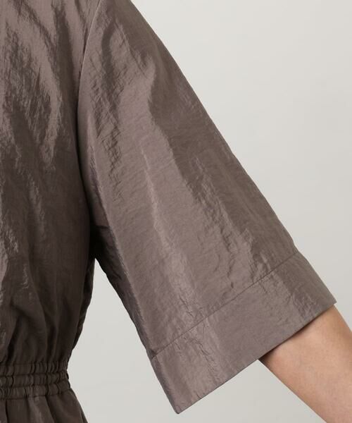 Maison de CINQ / メゾン ドゥ サンク ロング・マキシ丈ワンピース | [小さいサイズ]ナイロンクロス ギャザーワンピース | 詳細8