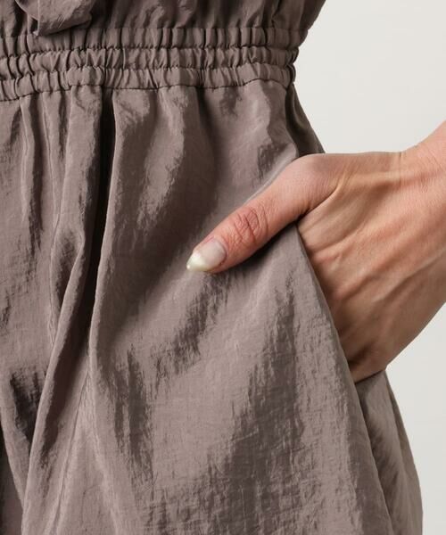 Maison de CINQ / メゾン ドゥ サンク ロング・マキシ丈ワンピース | [小さいサイズ]ナイロンクロス ギャザーワンピース | 詳細9